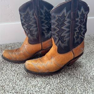 Double H pull on Mid calf cowgirl boots